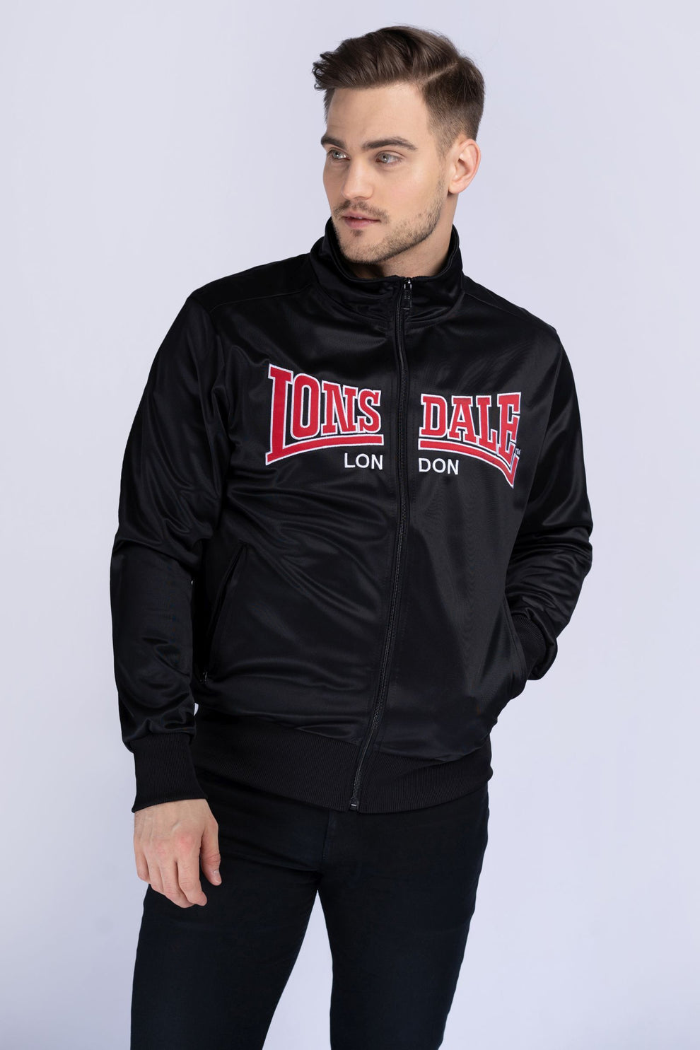  Толстовка LONSDALE POLKERRIS Black/Red 