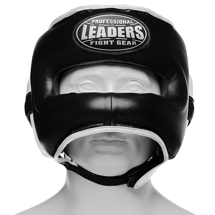  Шлем бамперный LEADERS LS черный с белым 