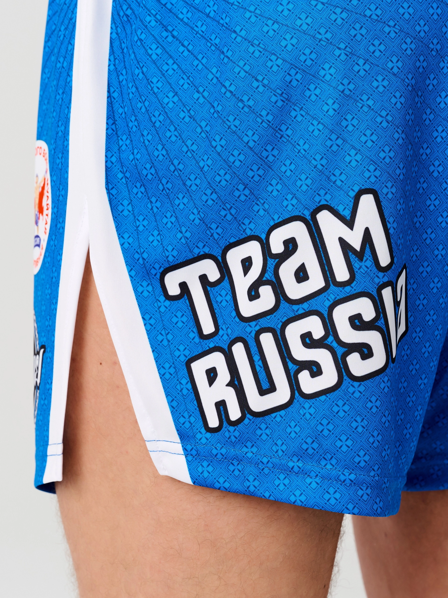  Тайские шорты RFighter ФТБР-TEAM RUSSIA синие 