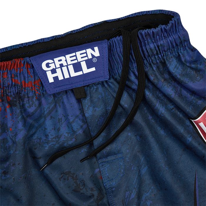  Шорты Green Hill HARDCORE MMA синие 