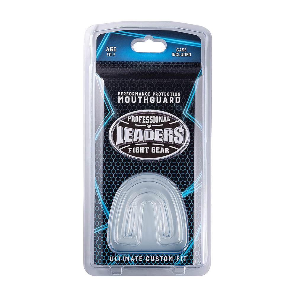  Капа боксерская LEADERS с футляром прозрачная 