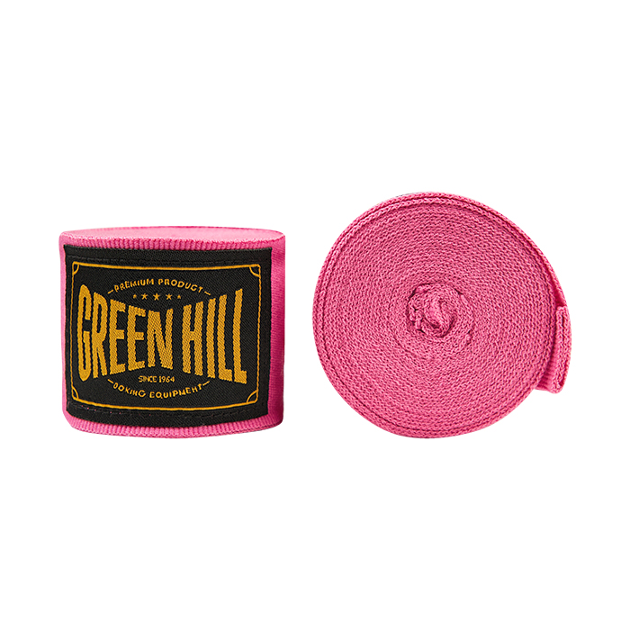  Боксерские бинты GREEN HILL Flexfit розовый 