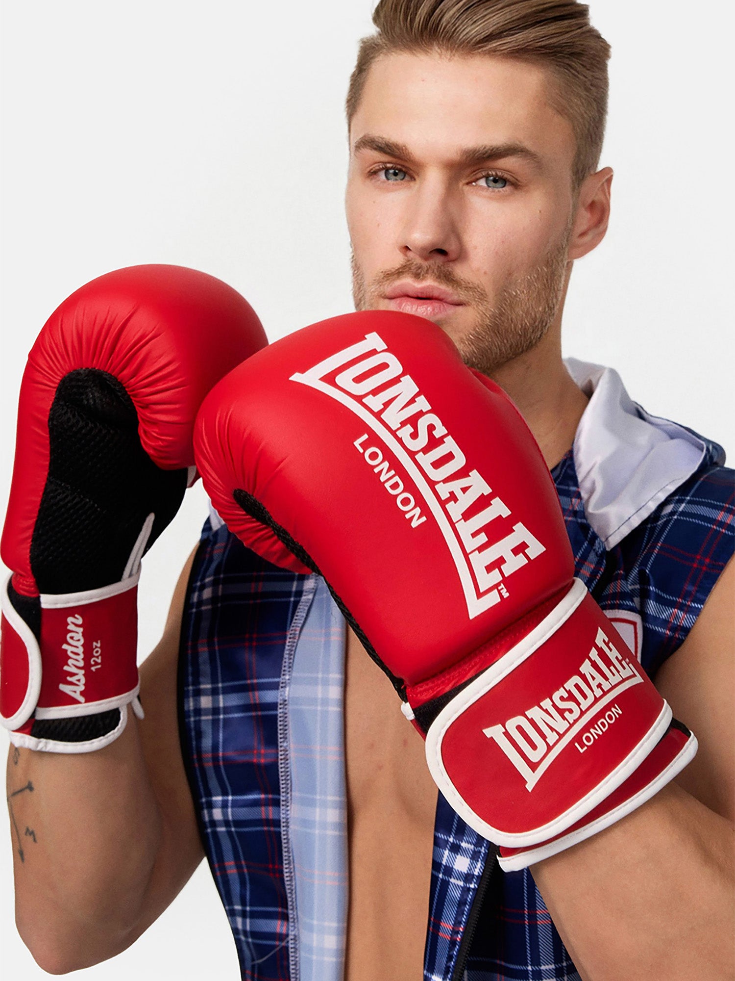  Боксерские перчатки LONSDALE ASHDON красные 