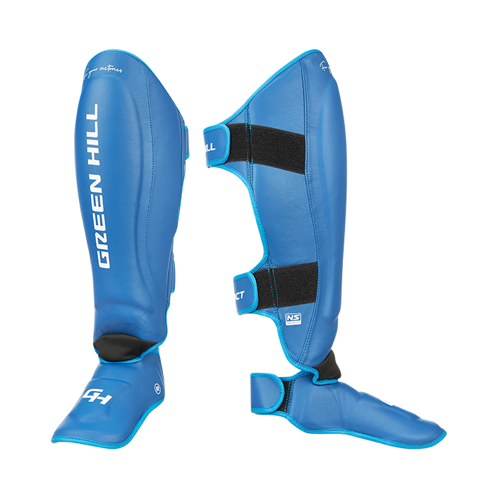  Защита голень-стопа Green Hill Contact 3D inject foam MF Синий 