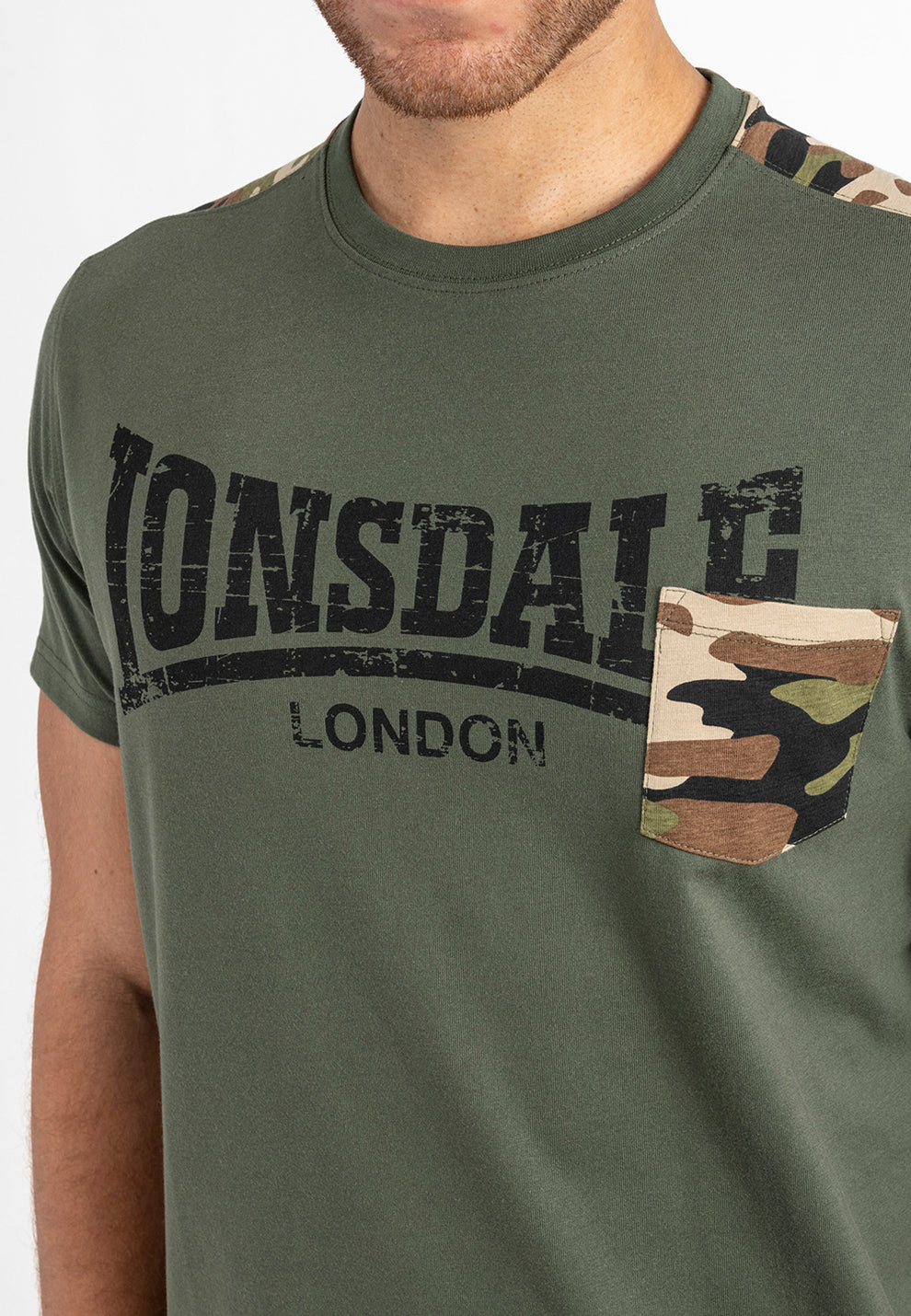 Футболка LONSDALE HUXTER Olive 