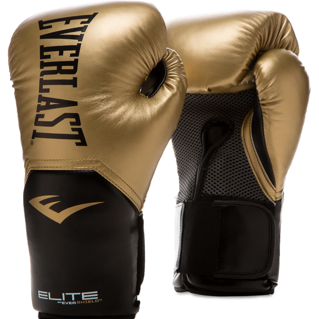  Боксерские перчатки Everlast ELITE PROSTYLE золотые 