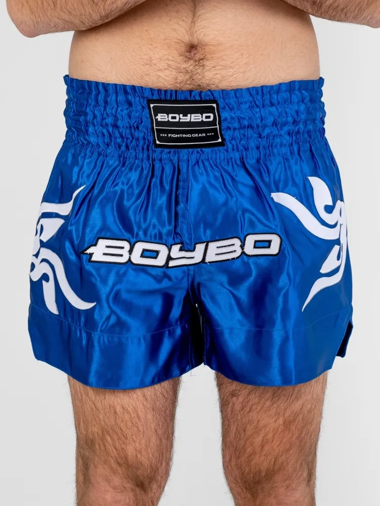  Шорты BoyBo для тайского бокса синие 