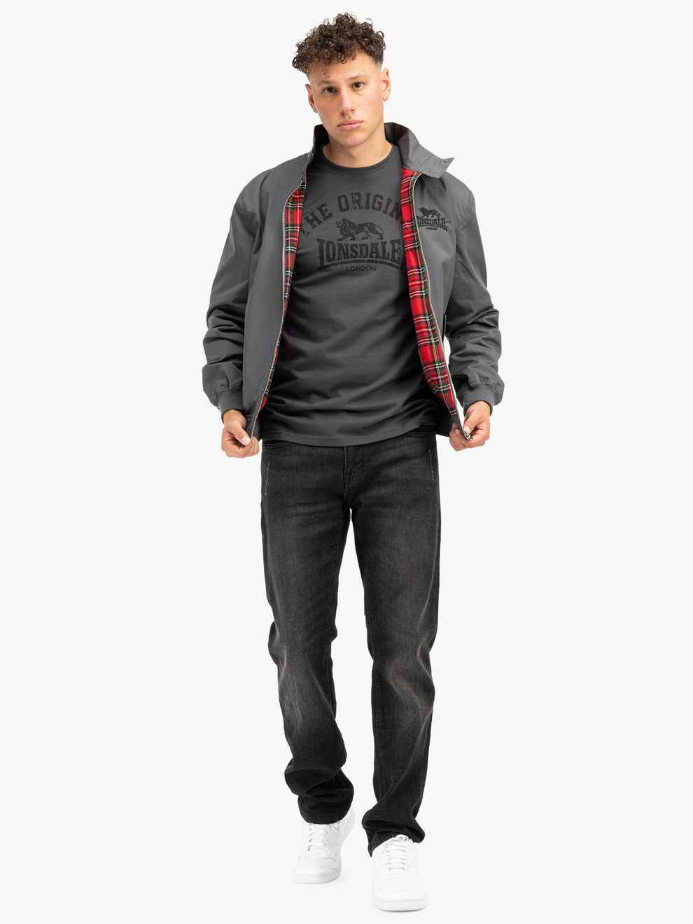  Куртка Харрингтон LONSDALE ACTON серая 