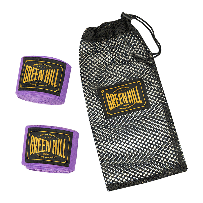  Боксерские бинты GREEN HILL Flexfit фиолетовые 