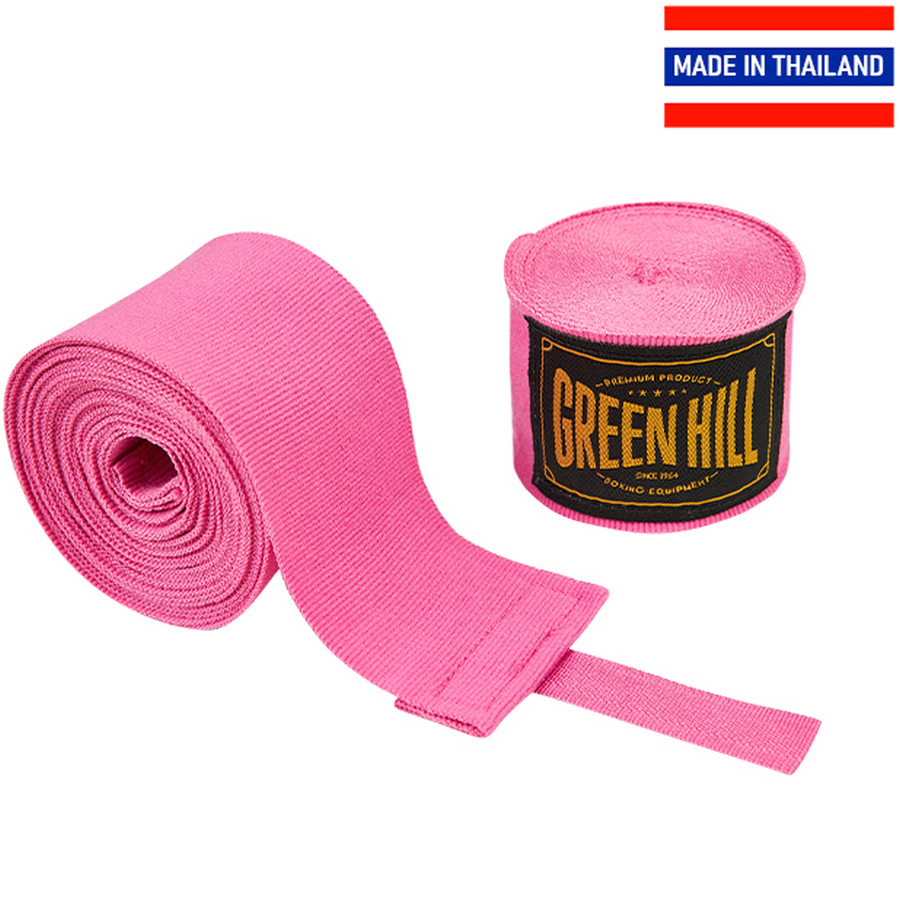  Боксерские бинты GREEN HILL Flexfit розовый 