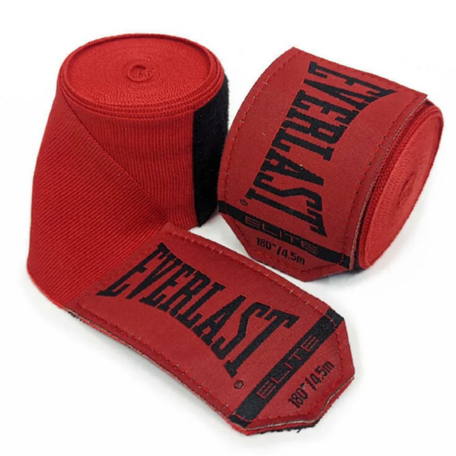  Боксерские бинты Everlast Elite красные 
