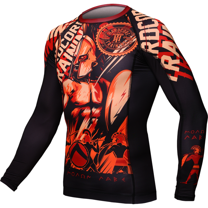  Рашгард Hardcore Training Sparta Black 2 LS 