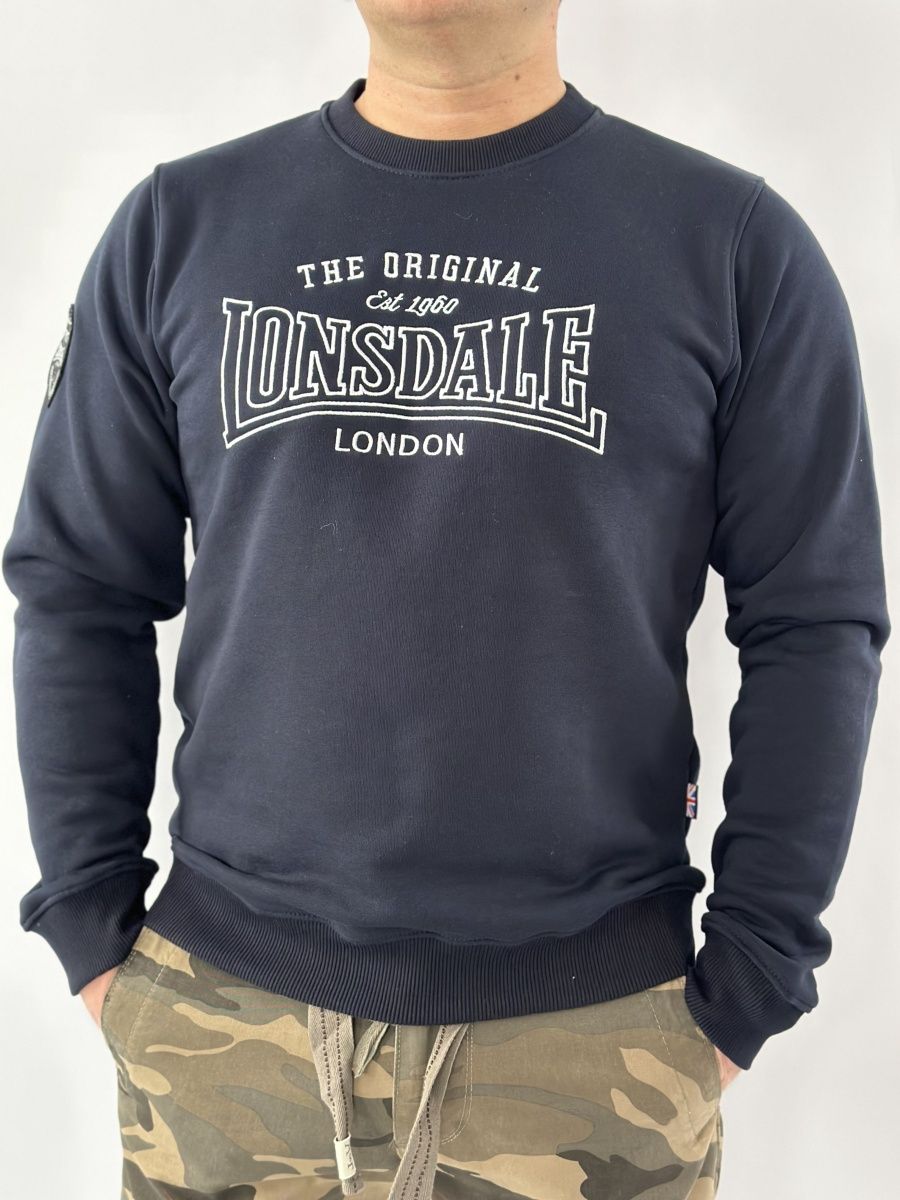  Свитшот Lonsdale Big Logo The Orig темно синий 