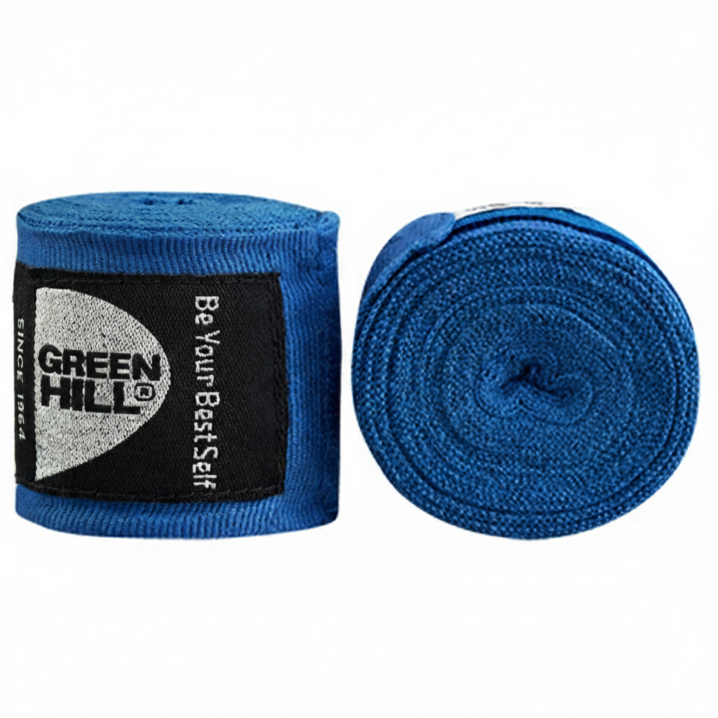  Эластичные боксерские бинты Green Hill синие 