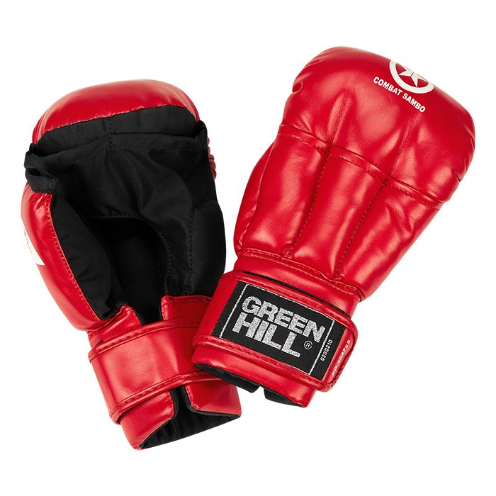  Перчатки GREEN HILL COMBAT SAMBO 2047CS черепашки красные 