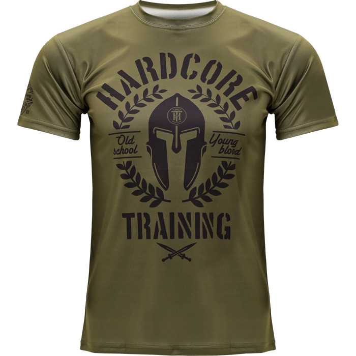  Тренировочная футболка Hardcore Training Helmet Olive 