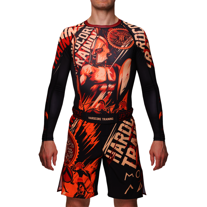  Рашгард Hardcore Training Sparta Black 2 LS 