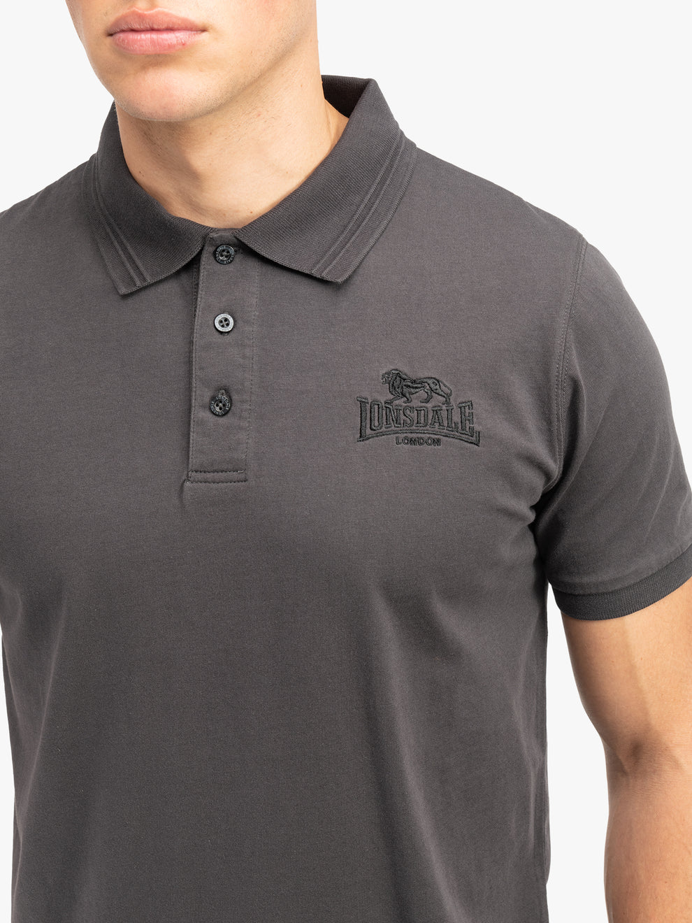  Поло LONSDALE LAMBSTON Anthracite / Black 