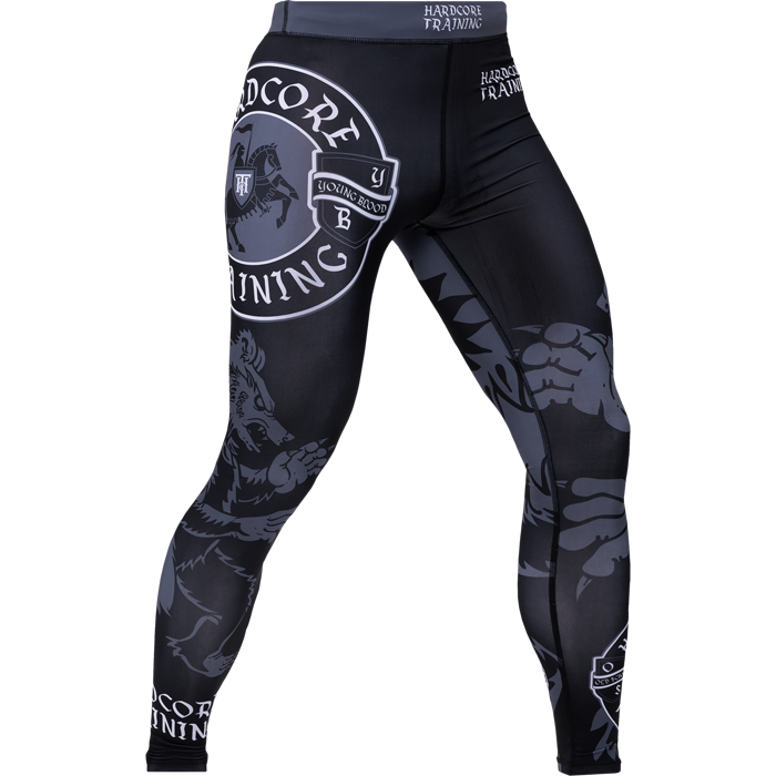  Компрессионные штаны Hardcore Training Heraldry Black 
