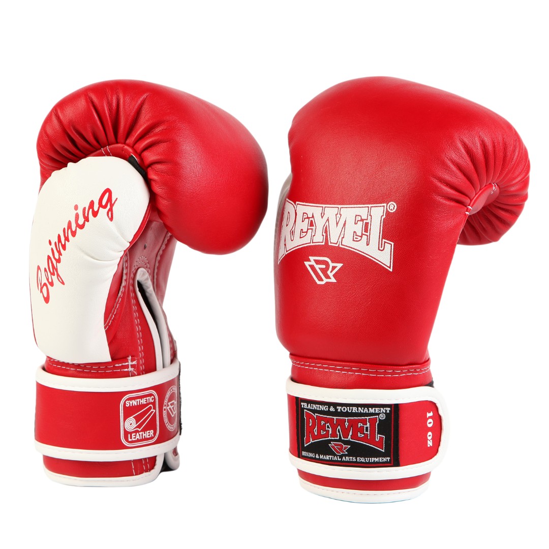  Боксерские перчатки Reyvel Beginning красные 