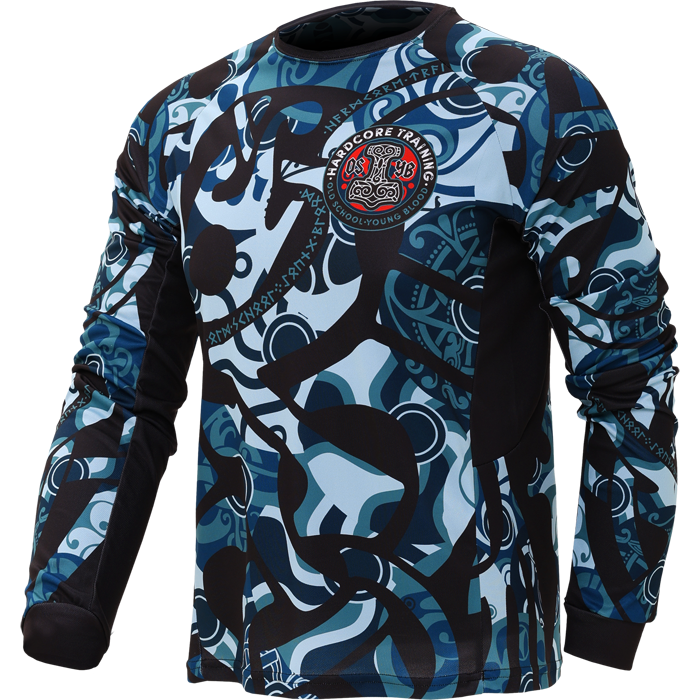  Тренировочный лонгслив Hardcore Training Nordic Ornament Black/Gray 