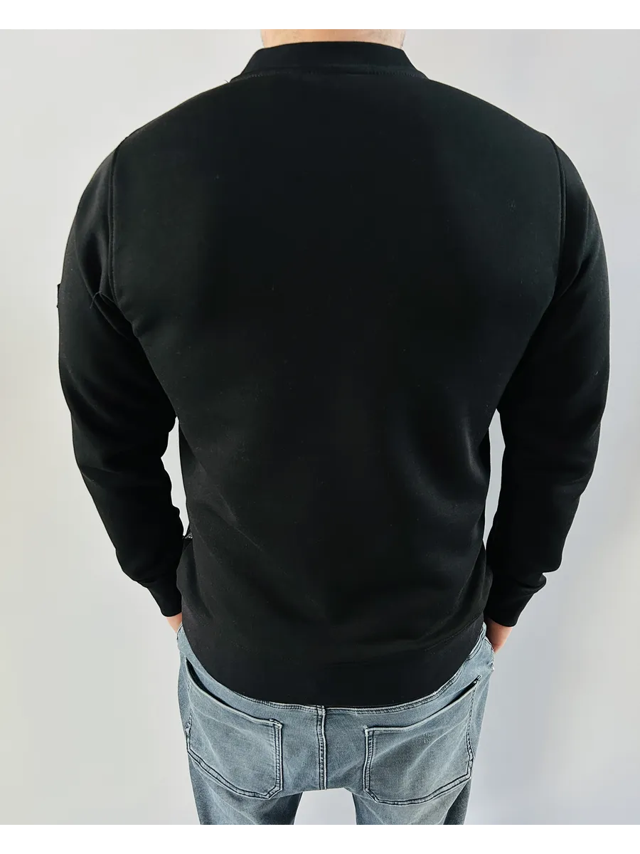  Свитшот Lonsdale Overlord черный 