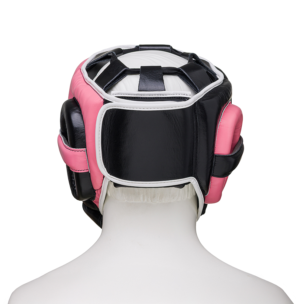  Шлем боксерский LEADERS LS MEX WAVE VELCRO BK/PNK 1/2 