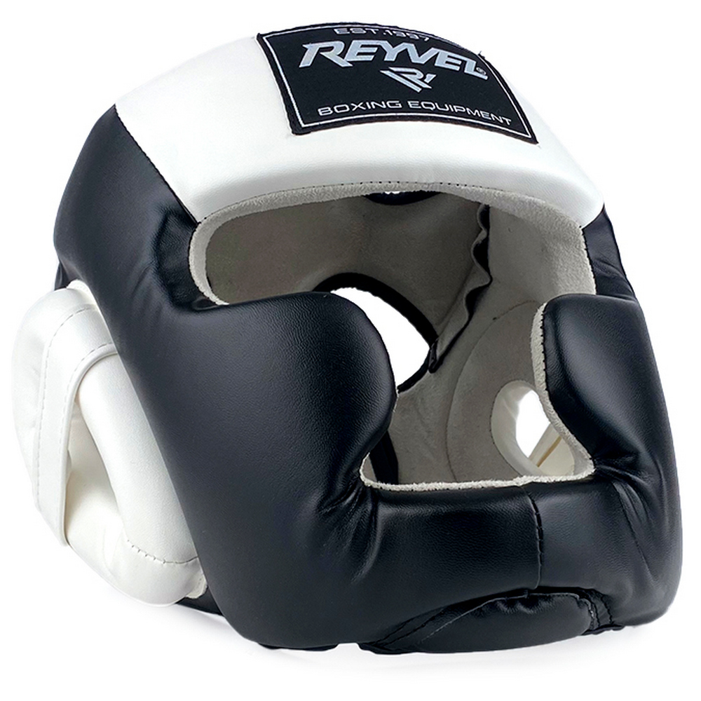 Шлем Reyvel тренировочный Full Face черно белый 
