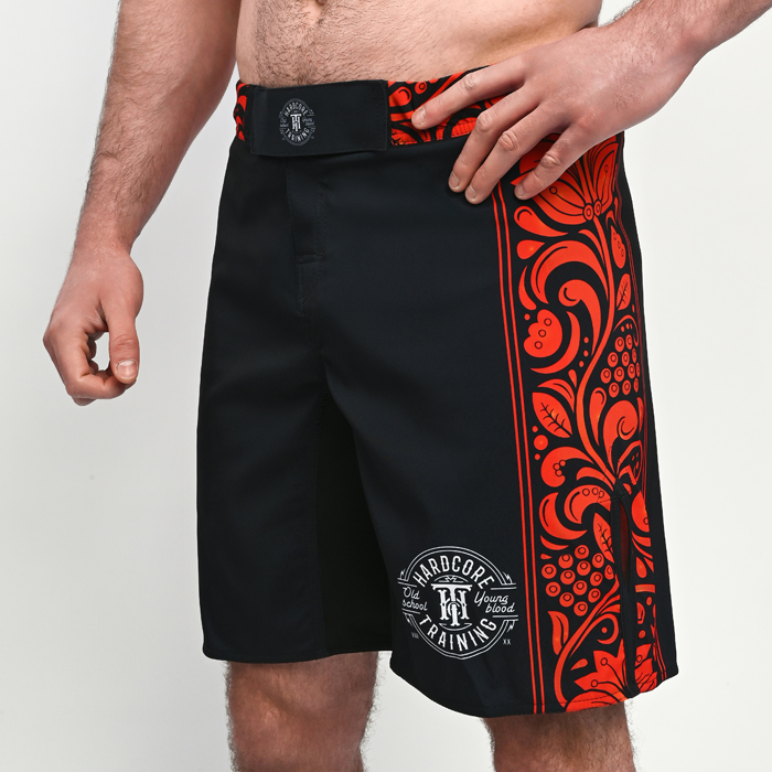  Шорты Hardcore Training Russian Pattern Black/Red 