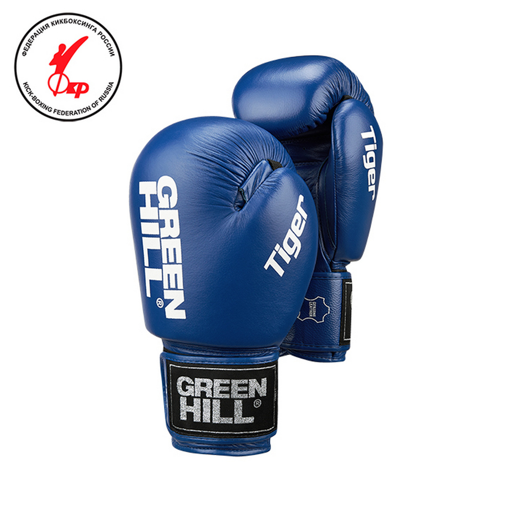  Боксерские перчатки GREEN HILL TIGER ФКР синие 