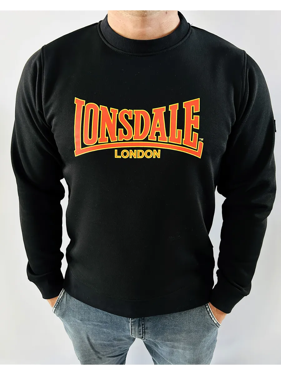  Свитшот Lonsdale Overlord черный 