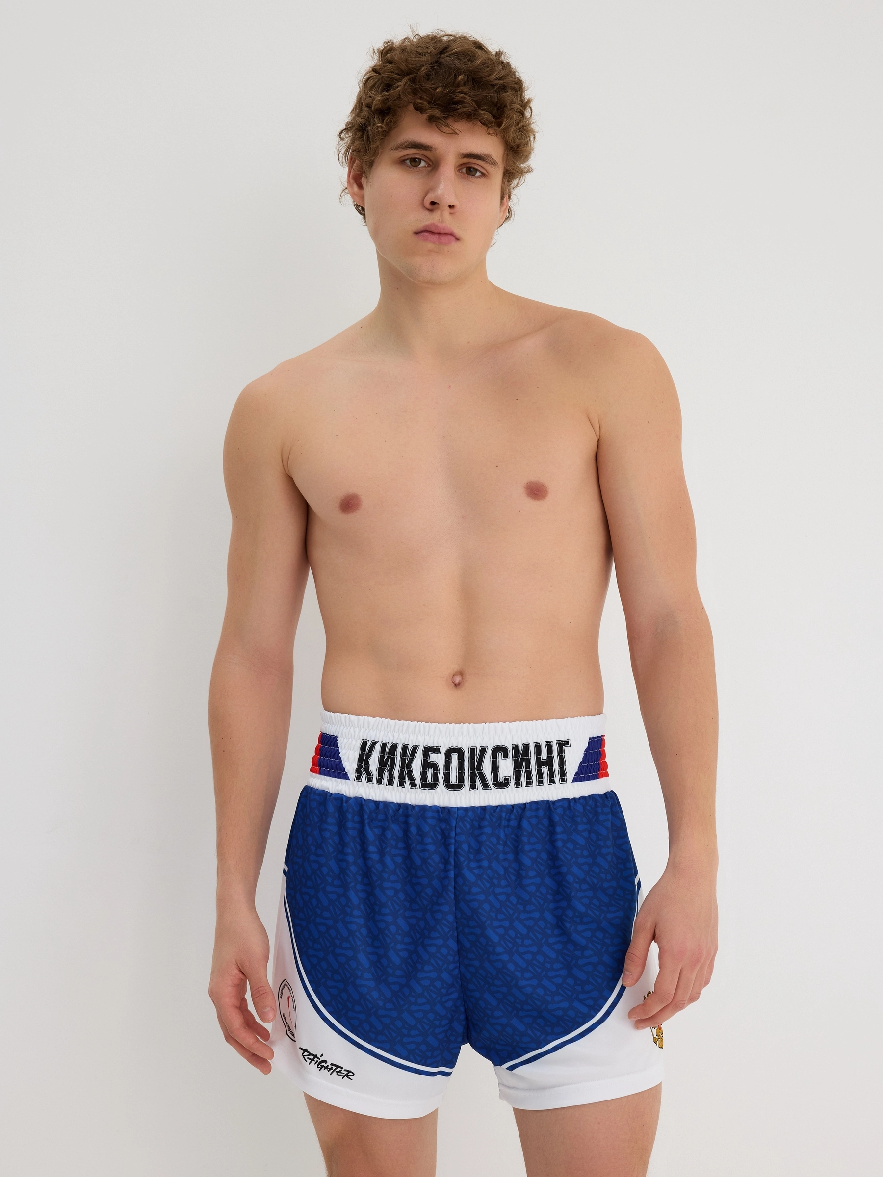  Шорты Кикбоксинг RFighter синие 