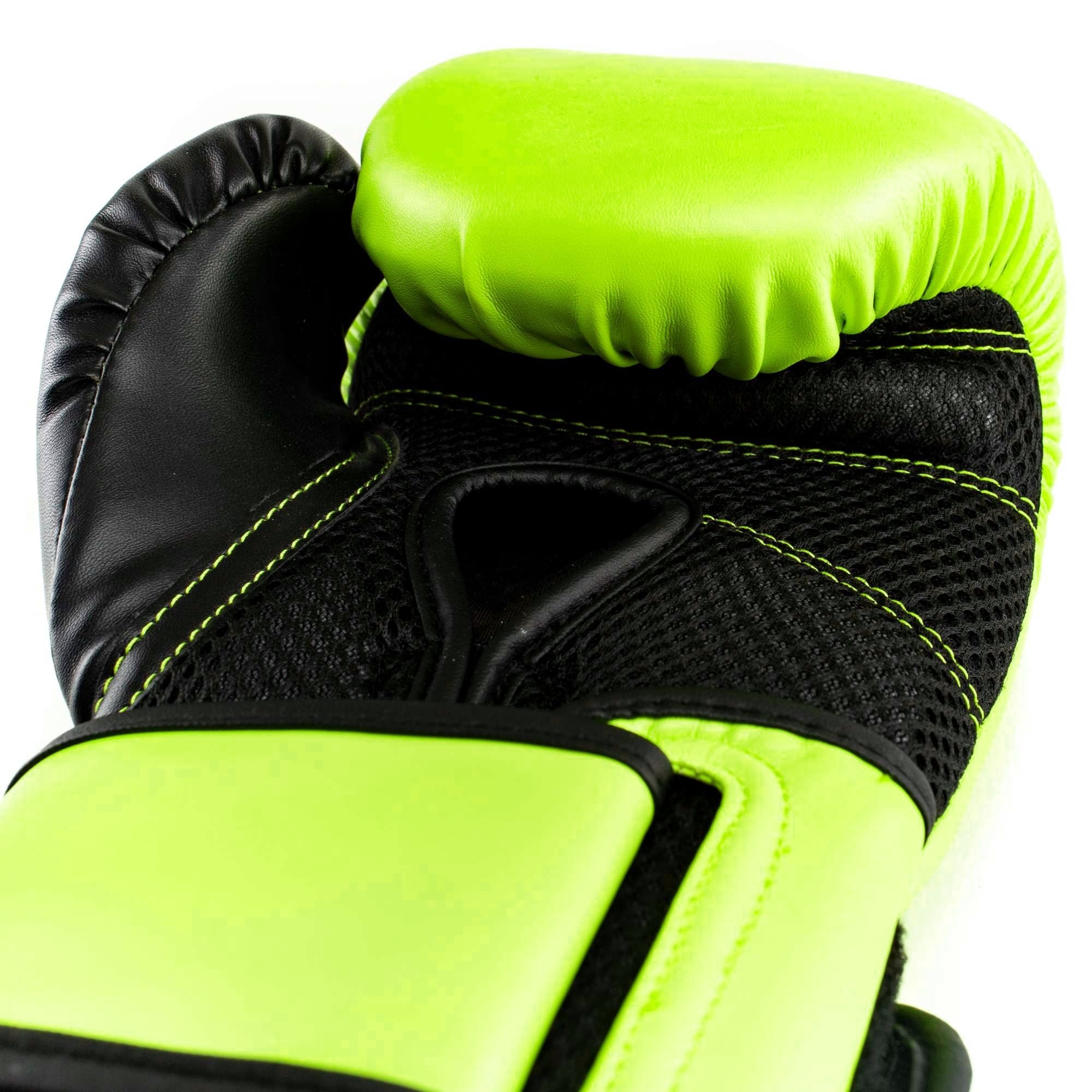  Боксерские перчатки Everlast Powerlock PU 2 салатовые 