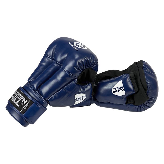  Перчатки GREEN HILL COMBAT SAMBO 2047CS черепашки синие 