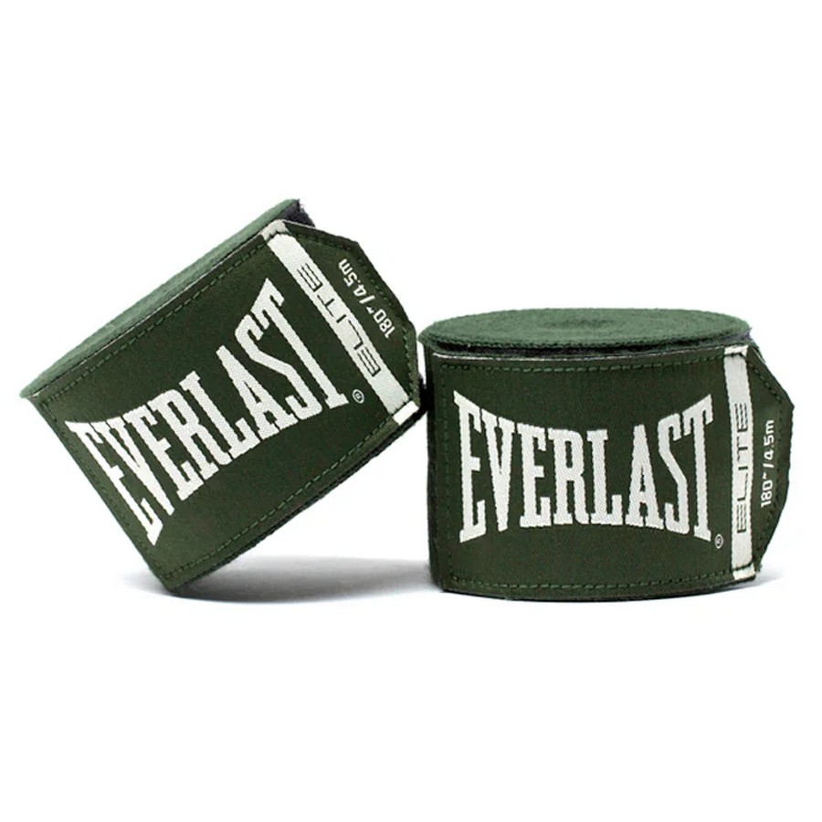  Боксерские бинты Everlast Elite зеленые 