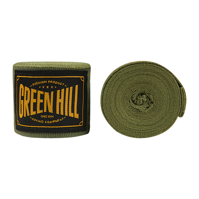  Боксерские бинты GREEN HILL Flexfit темно зеленый 
