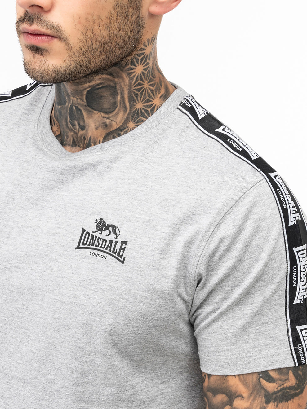  Футболка LONSDALE BRINDISTER Marl Grey 