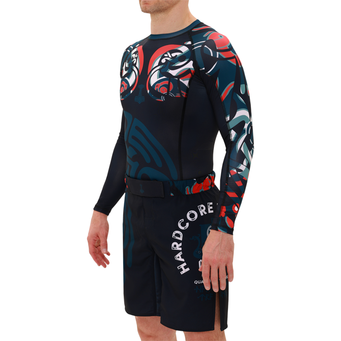  Рашгард Hardcore Training Nordic Pattern Black Russian LS 