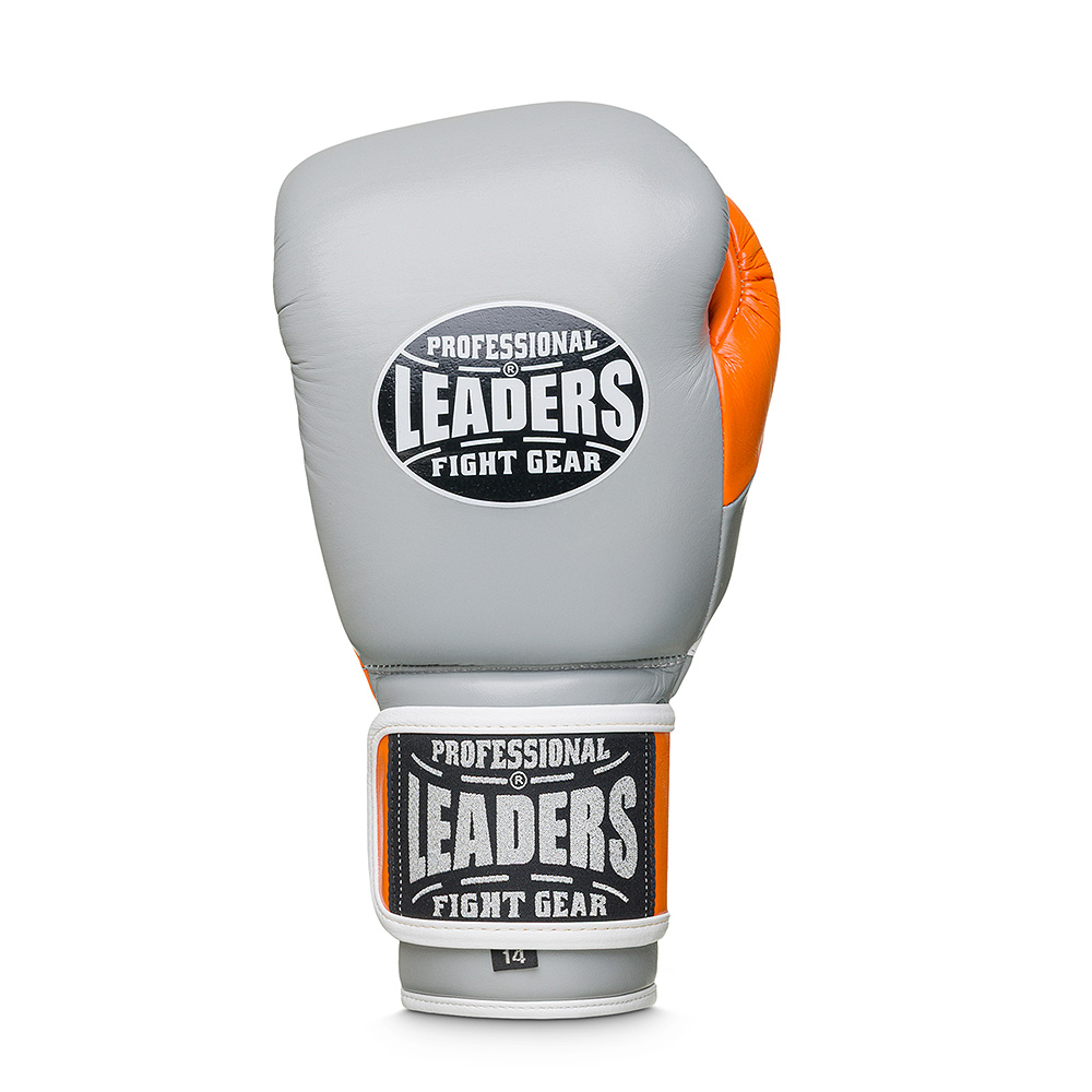 Перчатки боксерские LEADERS LS FANCY GR/OR 