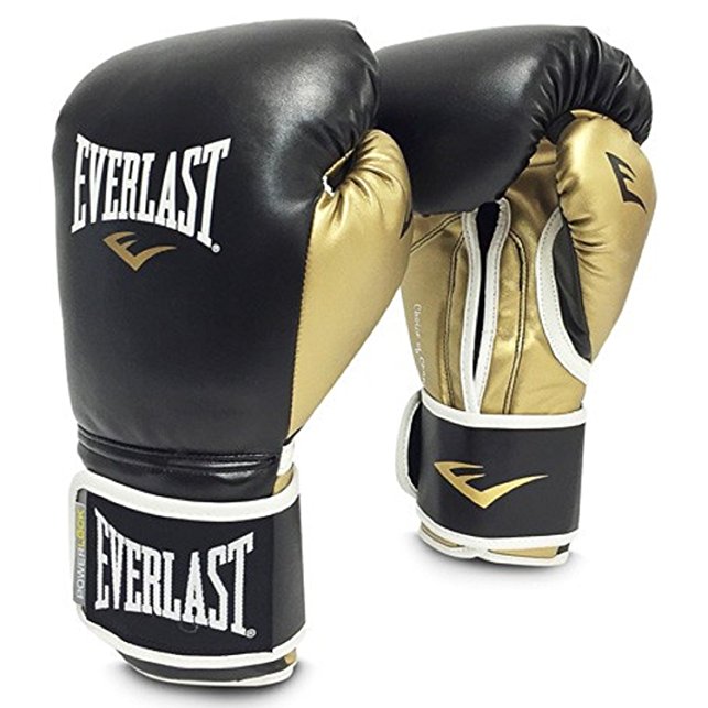  Боксерские перчатки Everlast POWERLOCK TRAINING золотые 
