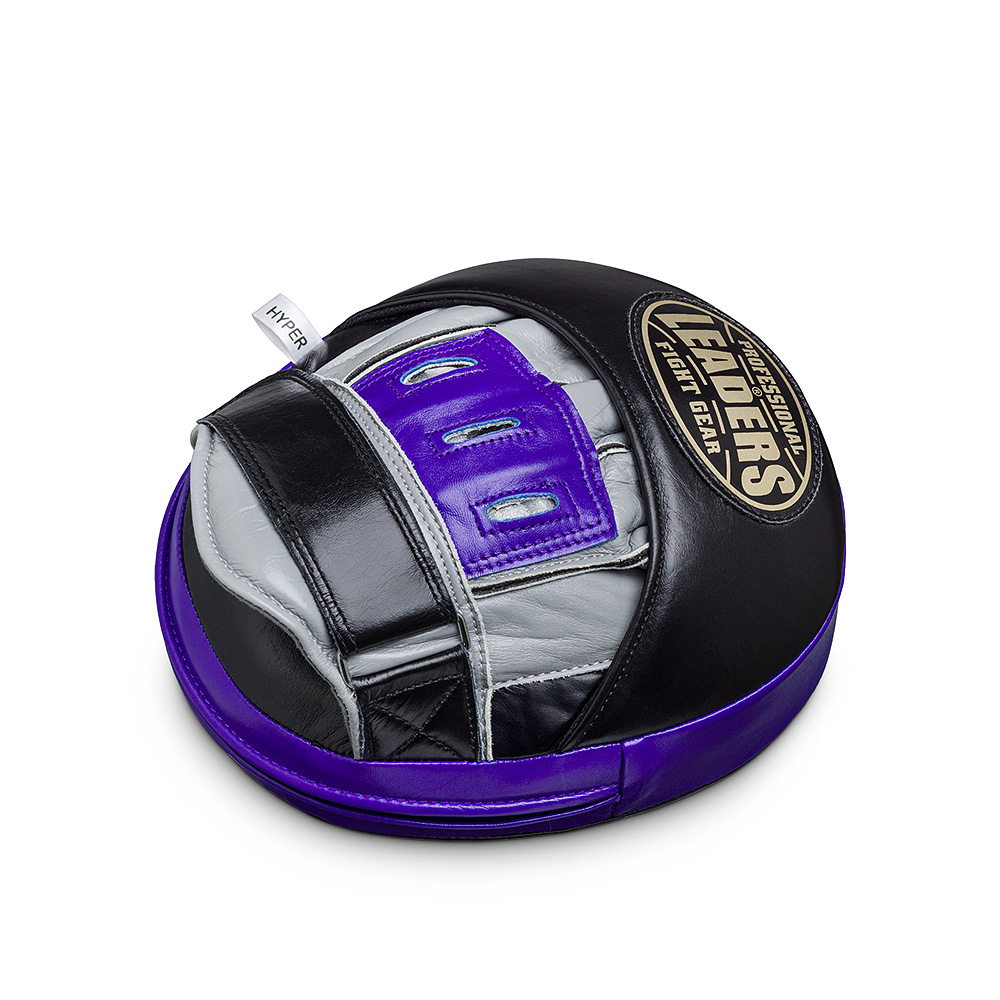  Лапы боксерские LEADERS MID AIR HYPER BK/GR/PUR 