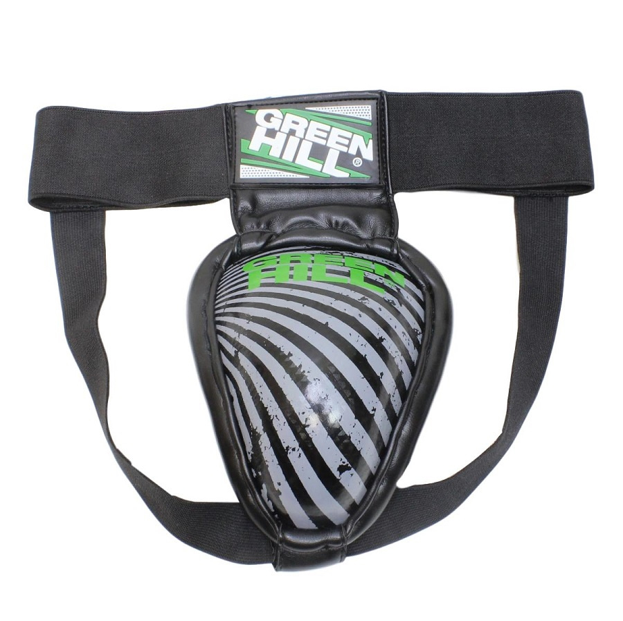  Защита паха GREEN HILL для тайского бокса IRON черная 
