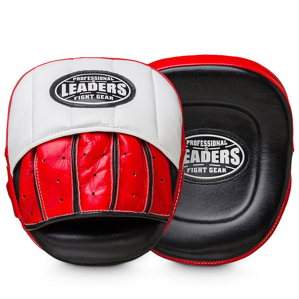  Лапы тренерские LEADERS TACTICAL BK/WH/RD 