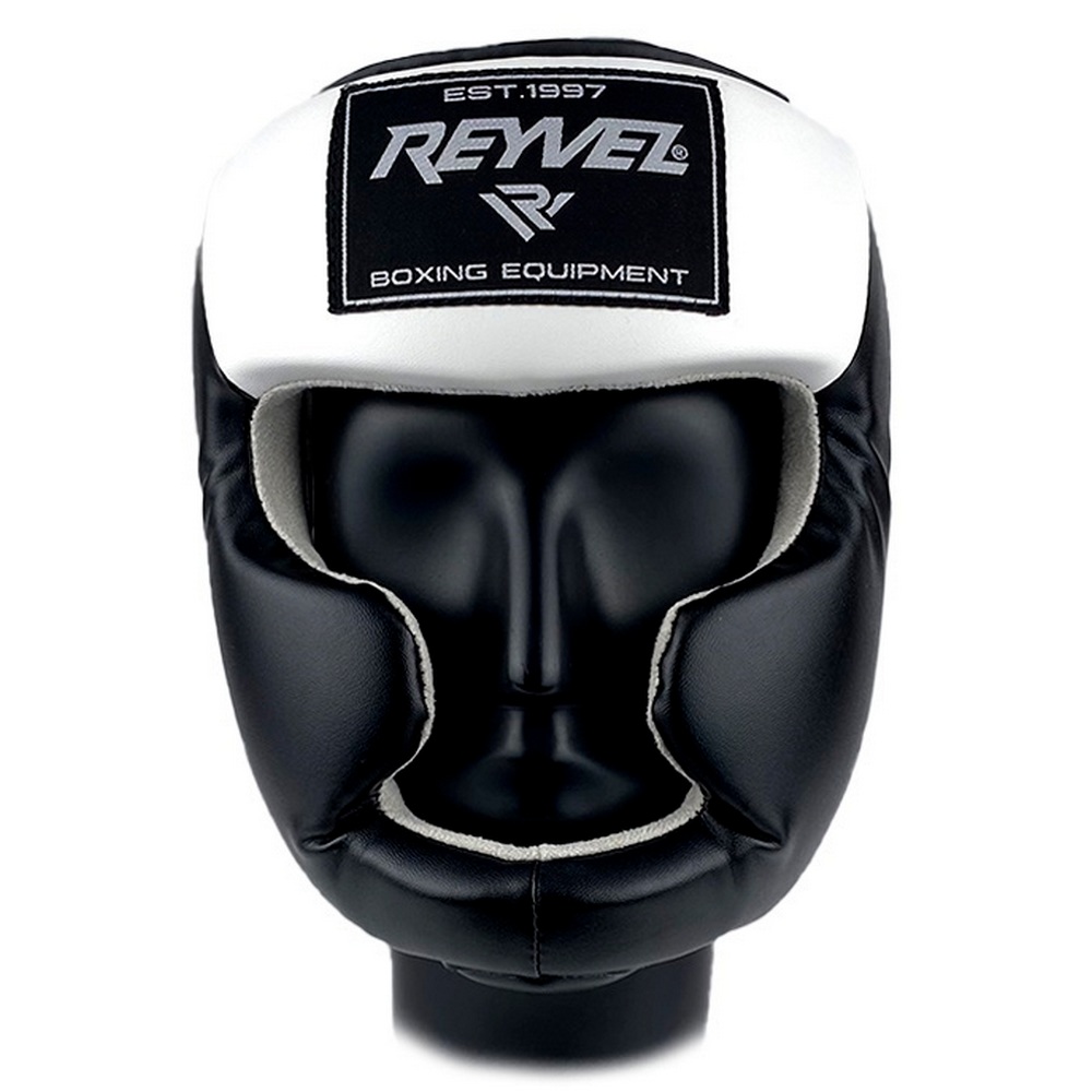  Шлем Reyvel тренировочный Full Face черно белый 
