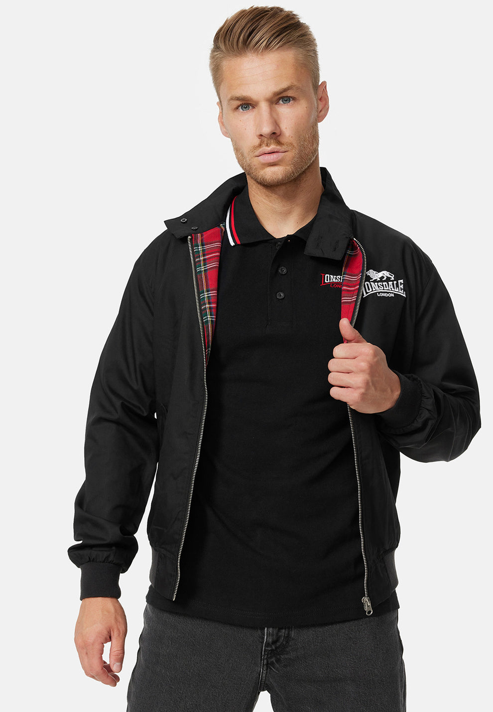  Куртка Харрингтон LONSDALE ACTON черная 
