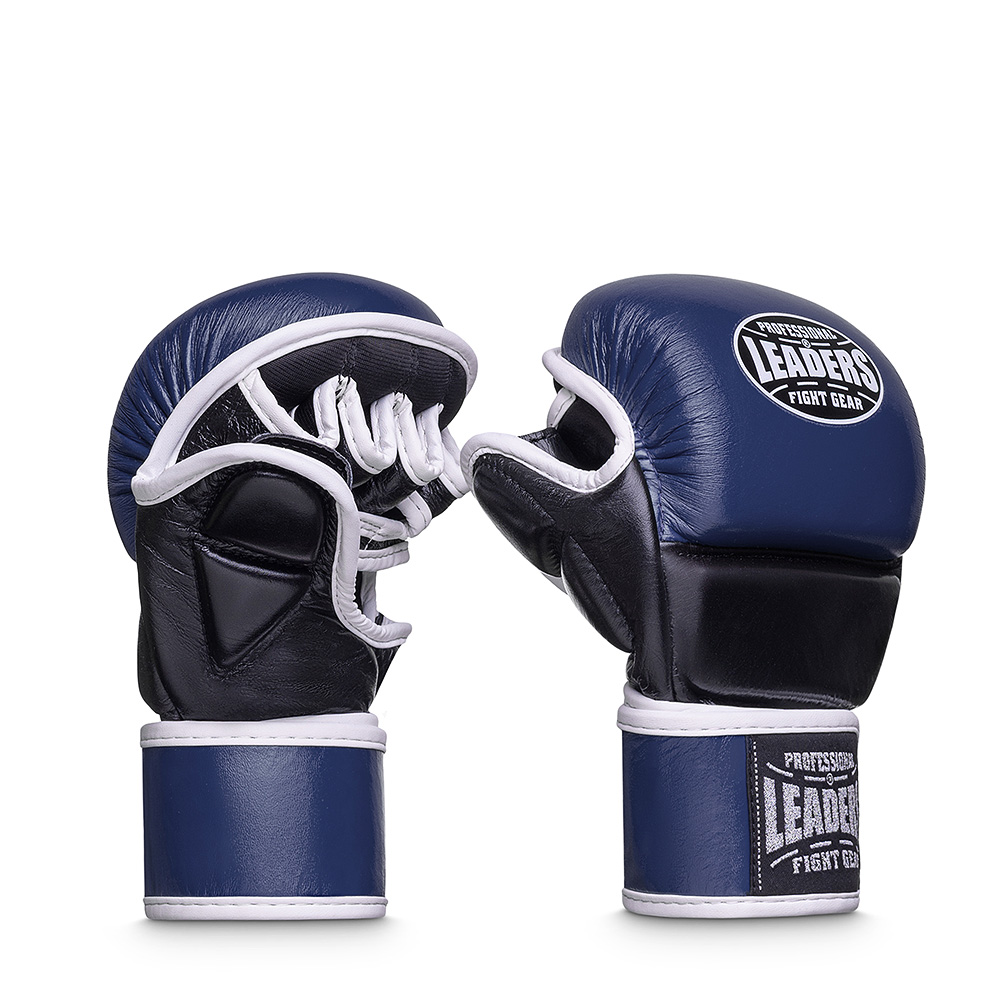  Перчатки MMA LEADERS HYBRID BL/BK 