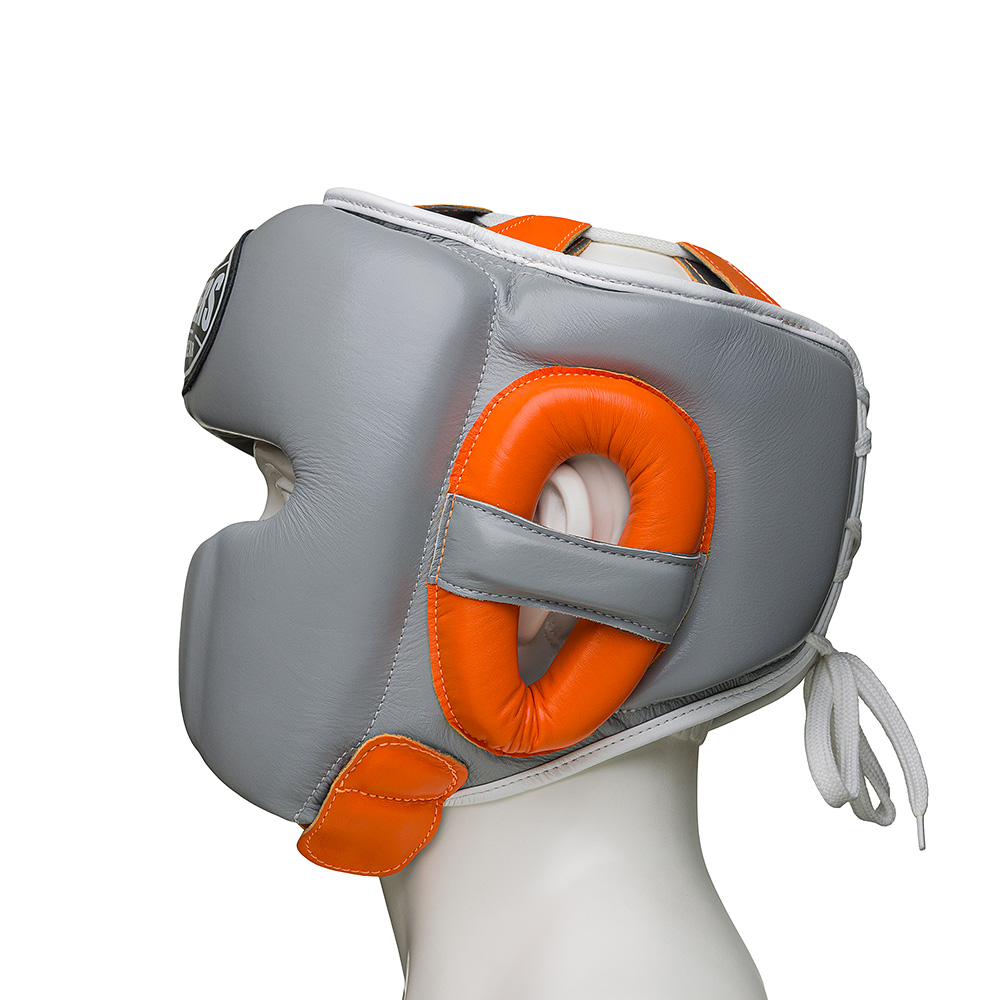  Шлем боксерский LEADERS MEX FANCY GR/OR 
