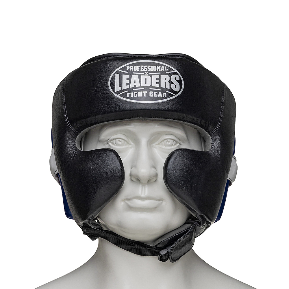  Шлем боксерский LEADERS LITE BK/BL 