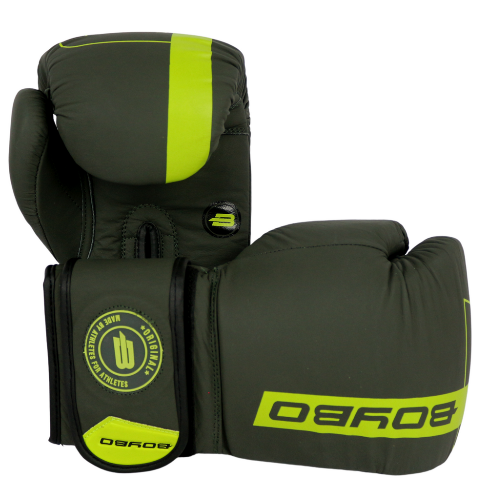  Боксерские перчатки BoyBo Fusion зеленые 