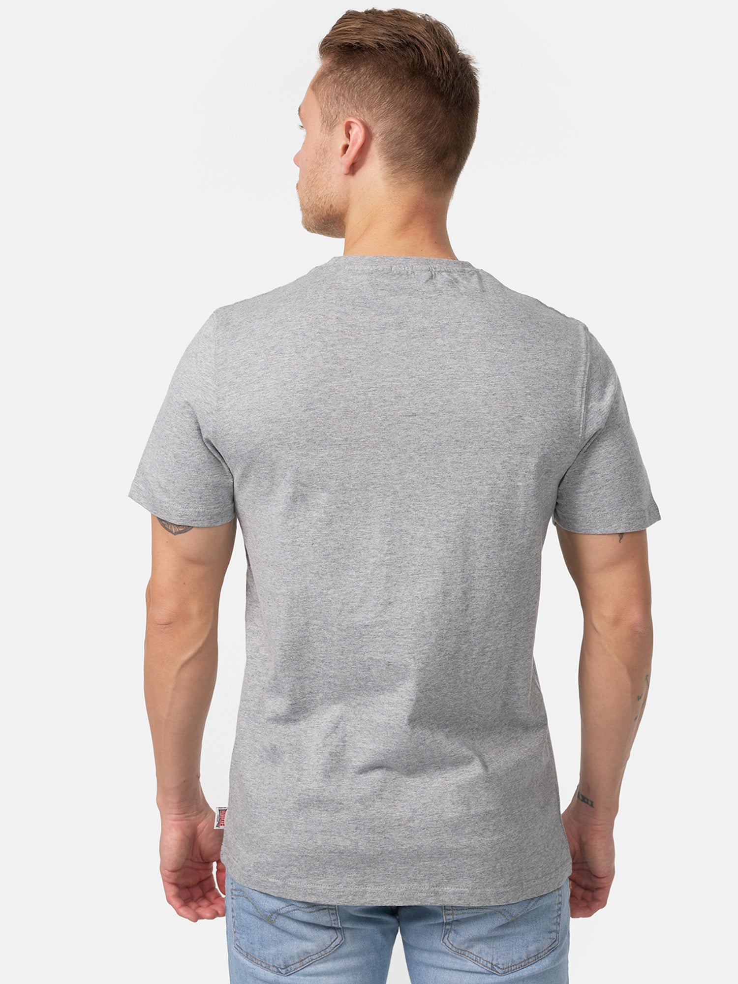  Футболка мужская LONSDALE CLASSIC Marl Grey 
